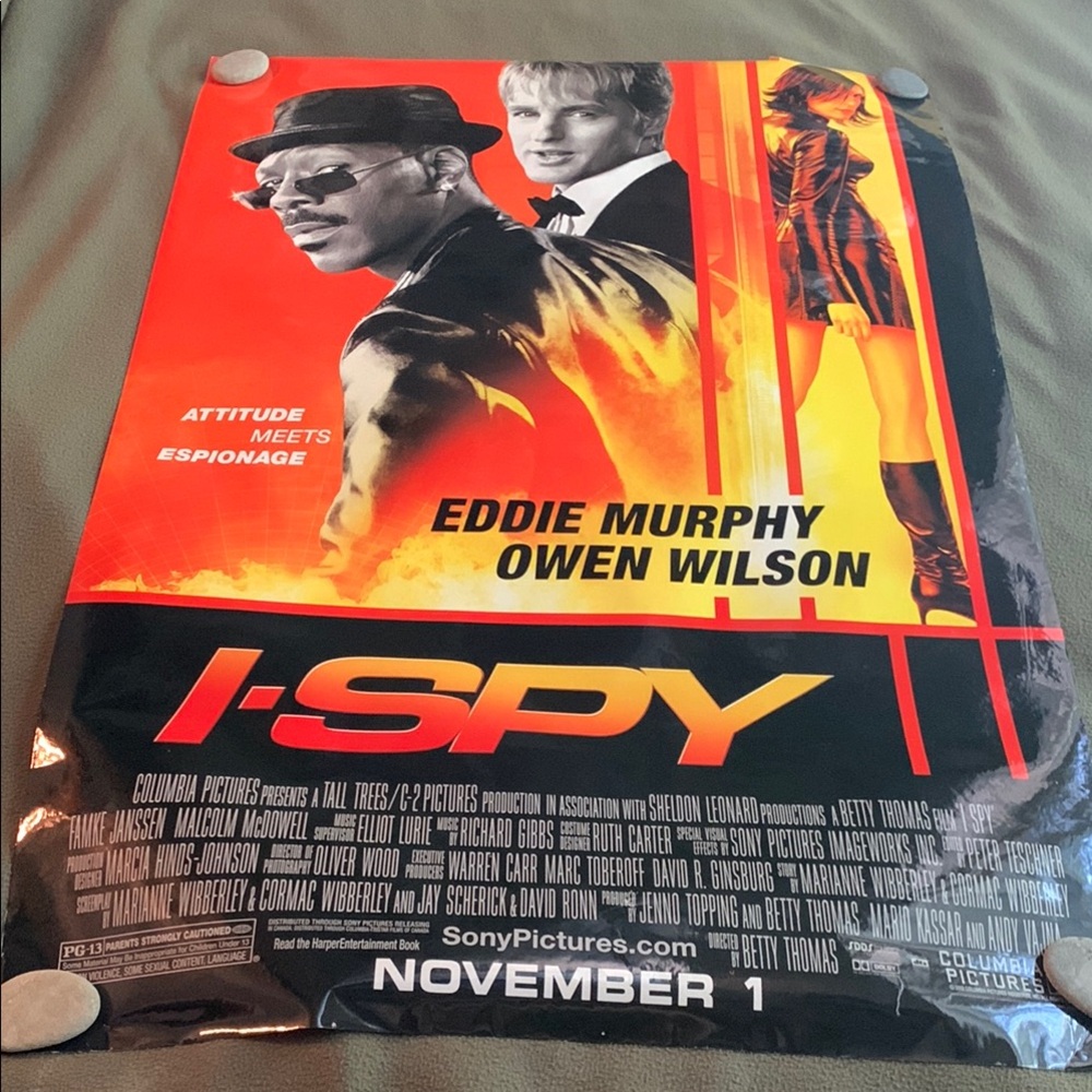 I-Spy original double-sided movie poster. Approximately 27” x 40”. - Picture 1 of 15